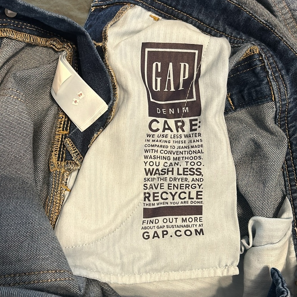 GAP denim slouchy overalls size M - Picture 5 of 6